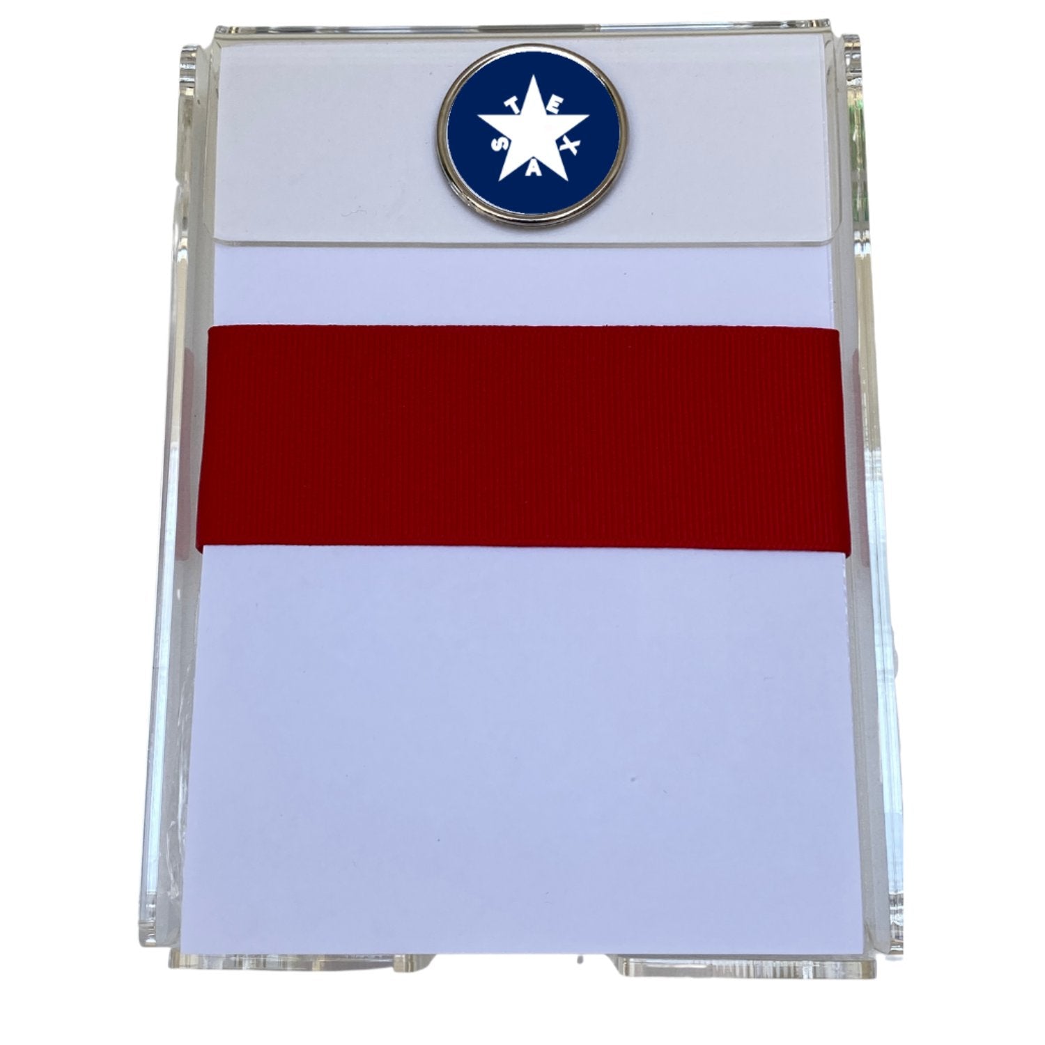 Notepads by Classic Legacy are embellished with silver medallions. Custom Design with logos is also available.
