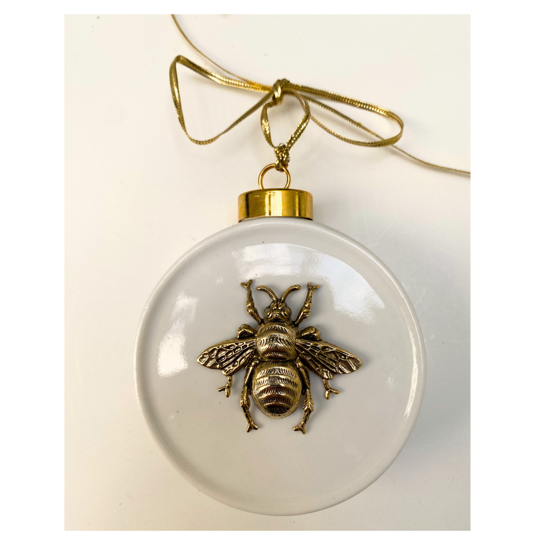 Gold Bee Christmas Ornament | Christmas gift for Bee Lover