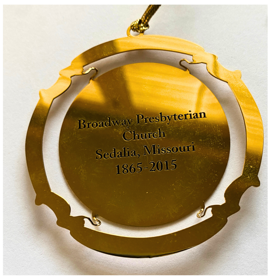 Personalized Brass Christmas Ornament