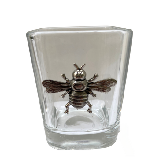 Silver Bee Shot Glass | Gift for Bee Lover