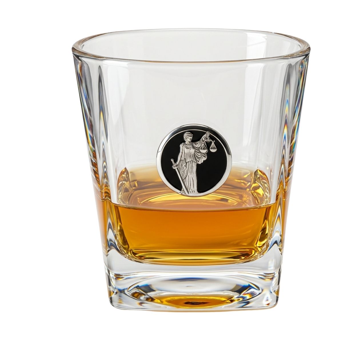 Law theme Old Fashion Bourbon Glass | Gift for Law School Graduate