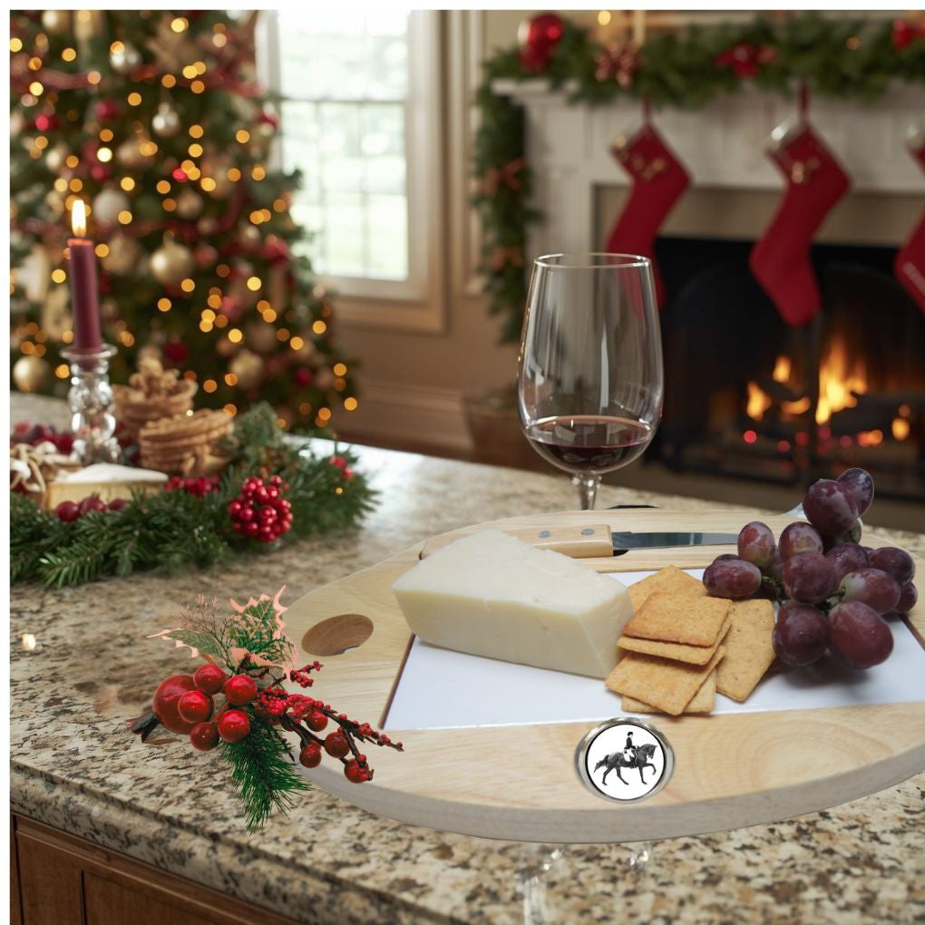 Cheesboard_Dressage horse theme