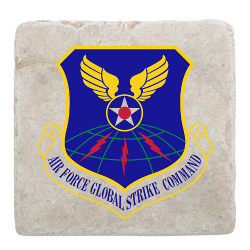 Custom Marble Coaster with Air Force logo