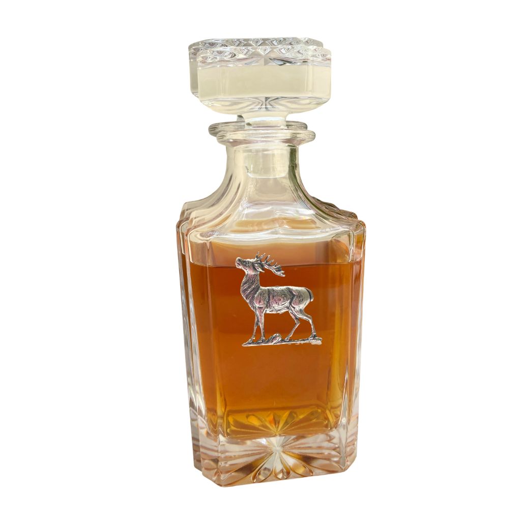 Deer Stag Crystal Decanter | Gift for Deer Lover | Gift for Deer Hunter