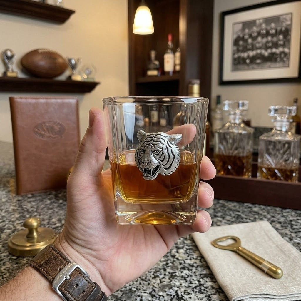 Tiger Bourbon Glass | Gift for Tiger Fan | Groomsman Gift