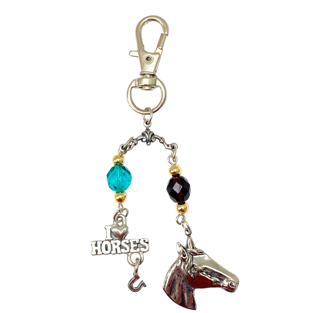 I Love Horses Purse Charm | Gift for Horse Lover | Made in USA