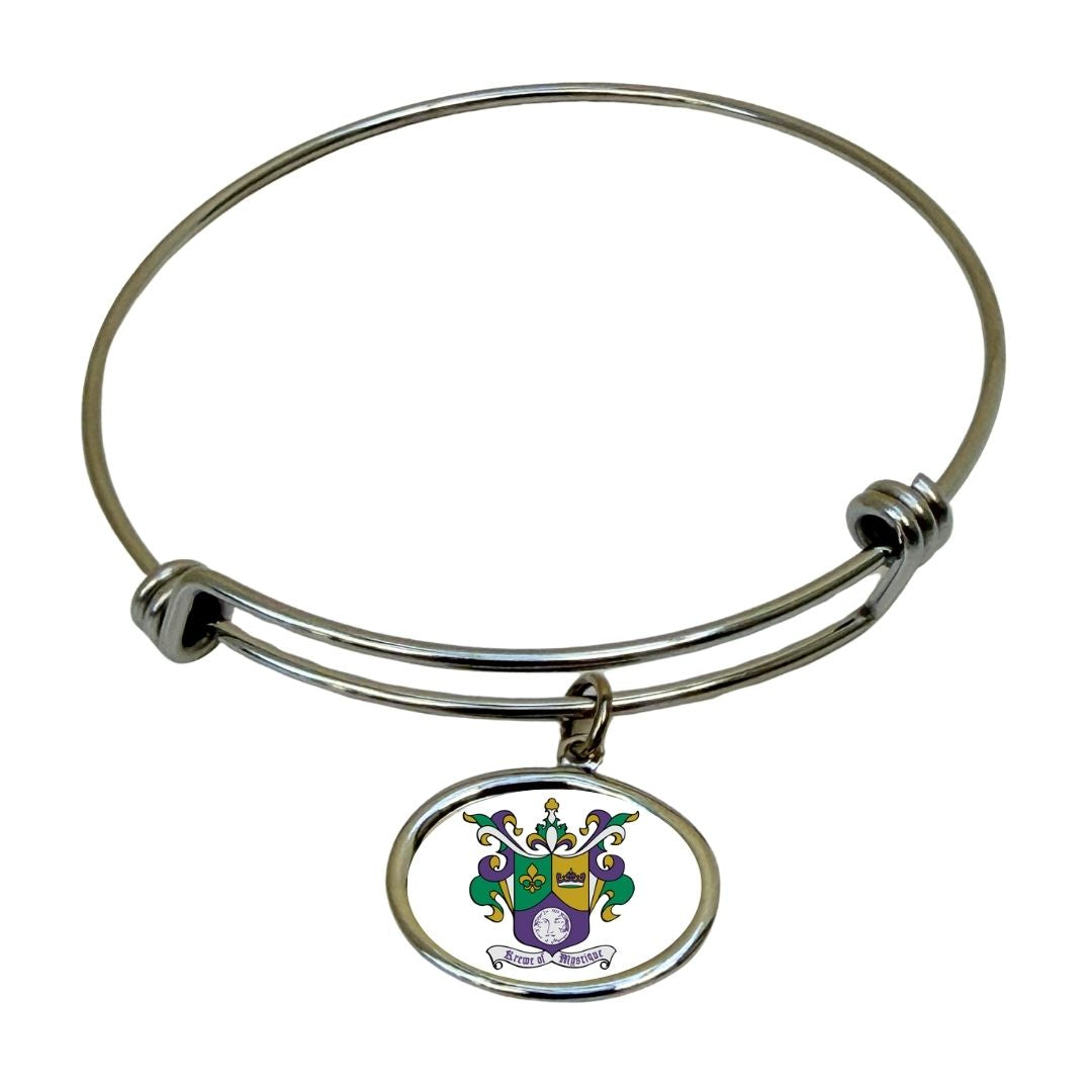 Custom Bangle Bracelet designed for Krewe of Mystic
