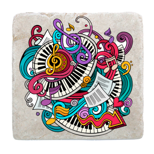 Symphony Orchestra Custom Marble Coaster