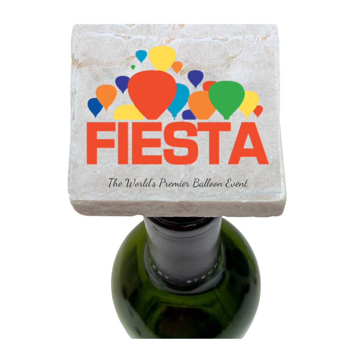 Custom Hot Air Balloon Marble Bottle Stopper