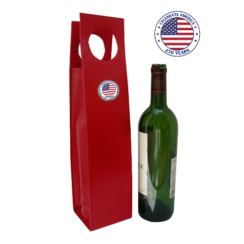 Red Wine Carrier to Celebrate the 250th Anniversary of America White Medallion