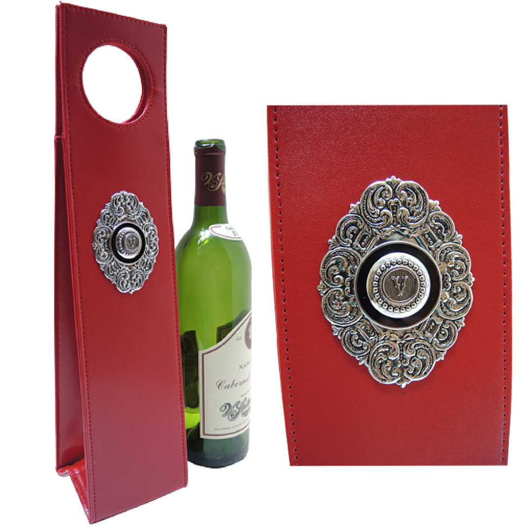 Beverage Carrier, Red, Initial, Every Letter Available