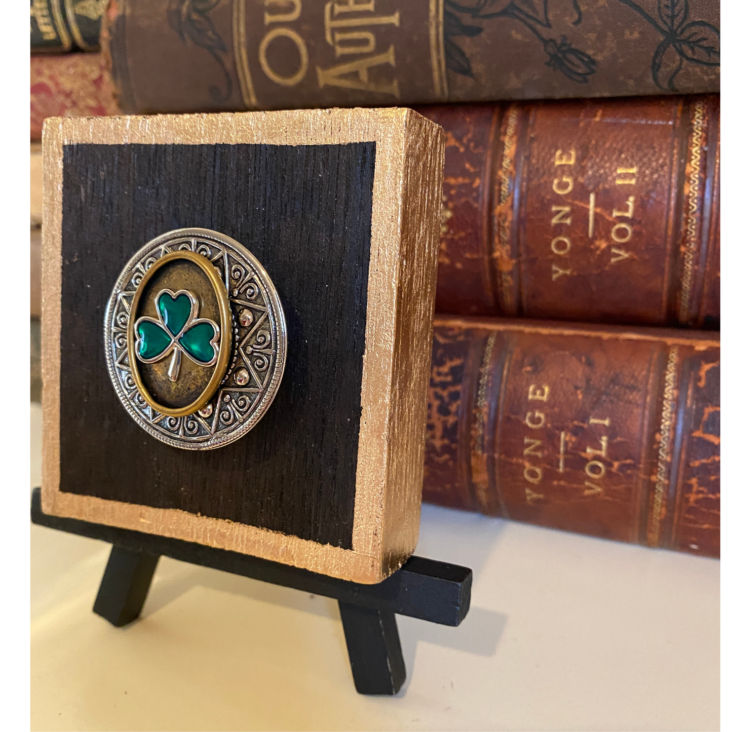 Irish Shamrock Wooden Art, Whiskey Barrel Wood, Gift for Irish Lover, St. Patrick's Day Gift
