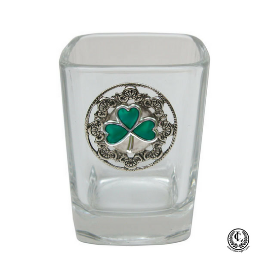 Shot Glass, Irish Gift, St. Patrick's Day Gift, Shamrock