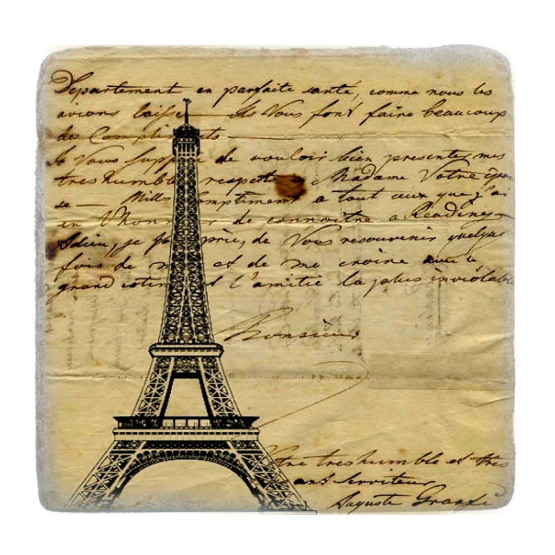 Paris Theme French Inspired marble coaster