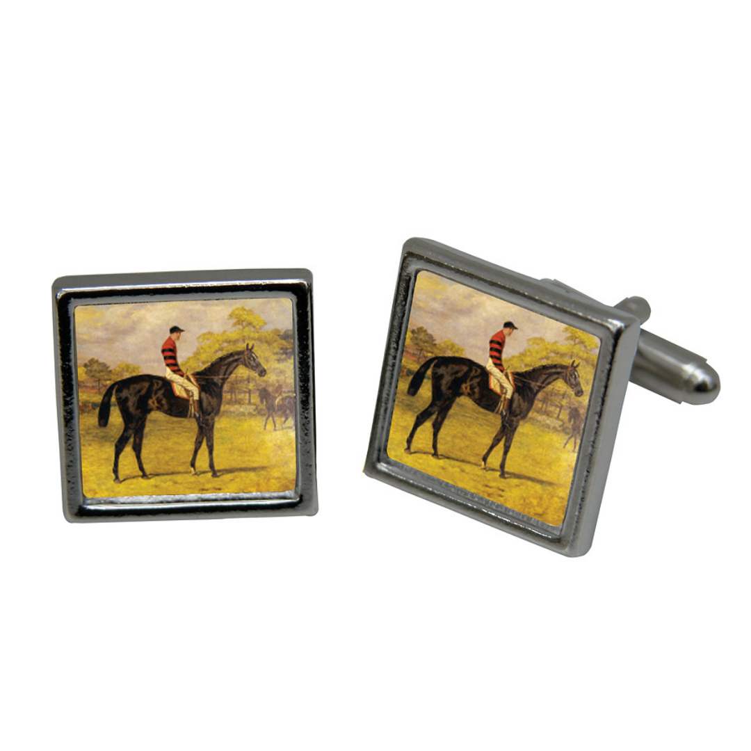 Cuff Links, Vintage Racehorse Art, Racehorse Fan Gift