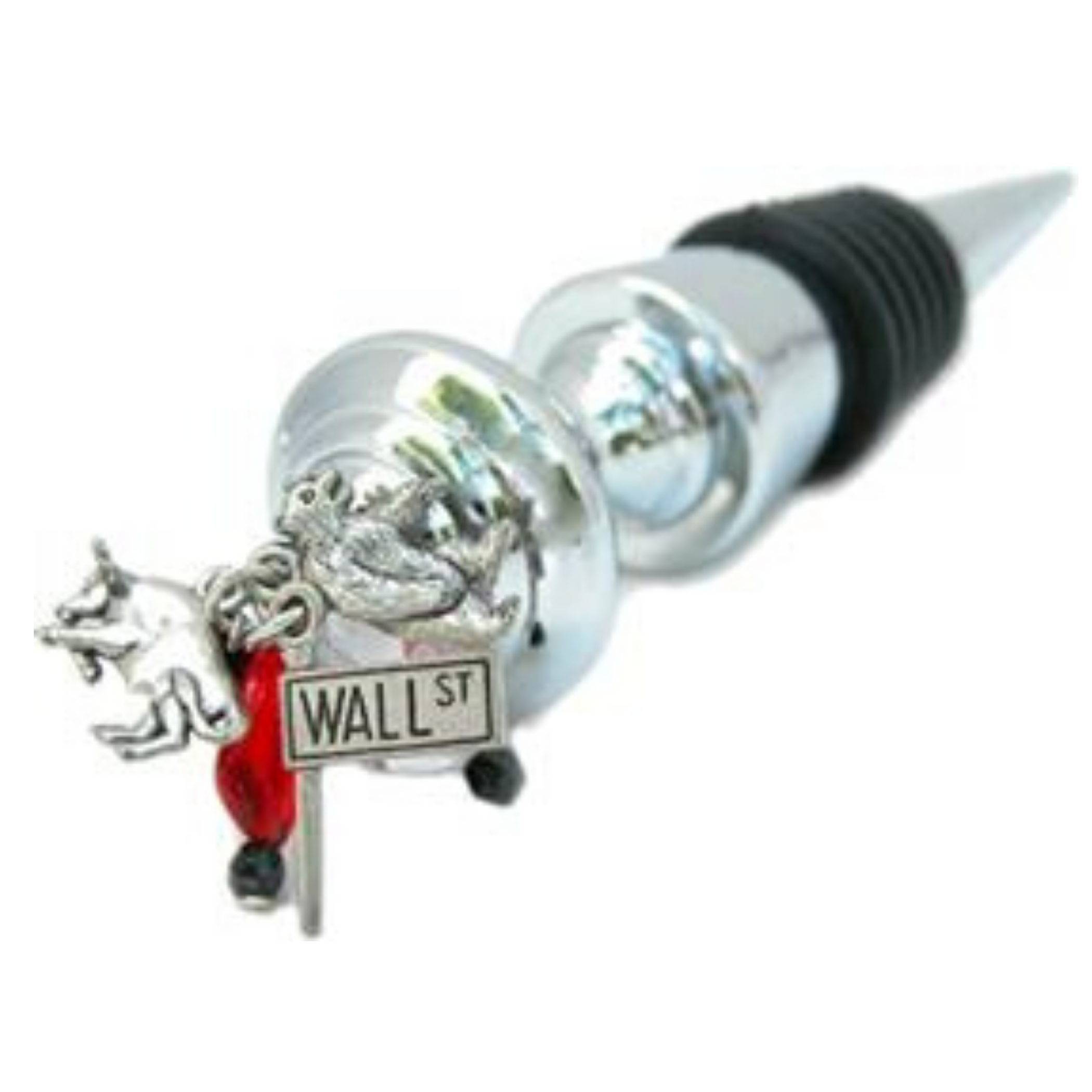 Bottle Stopper Wall Street Theme, Stocker Broker Gift