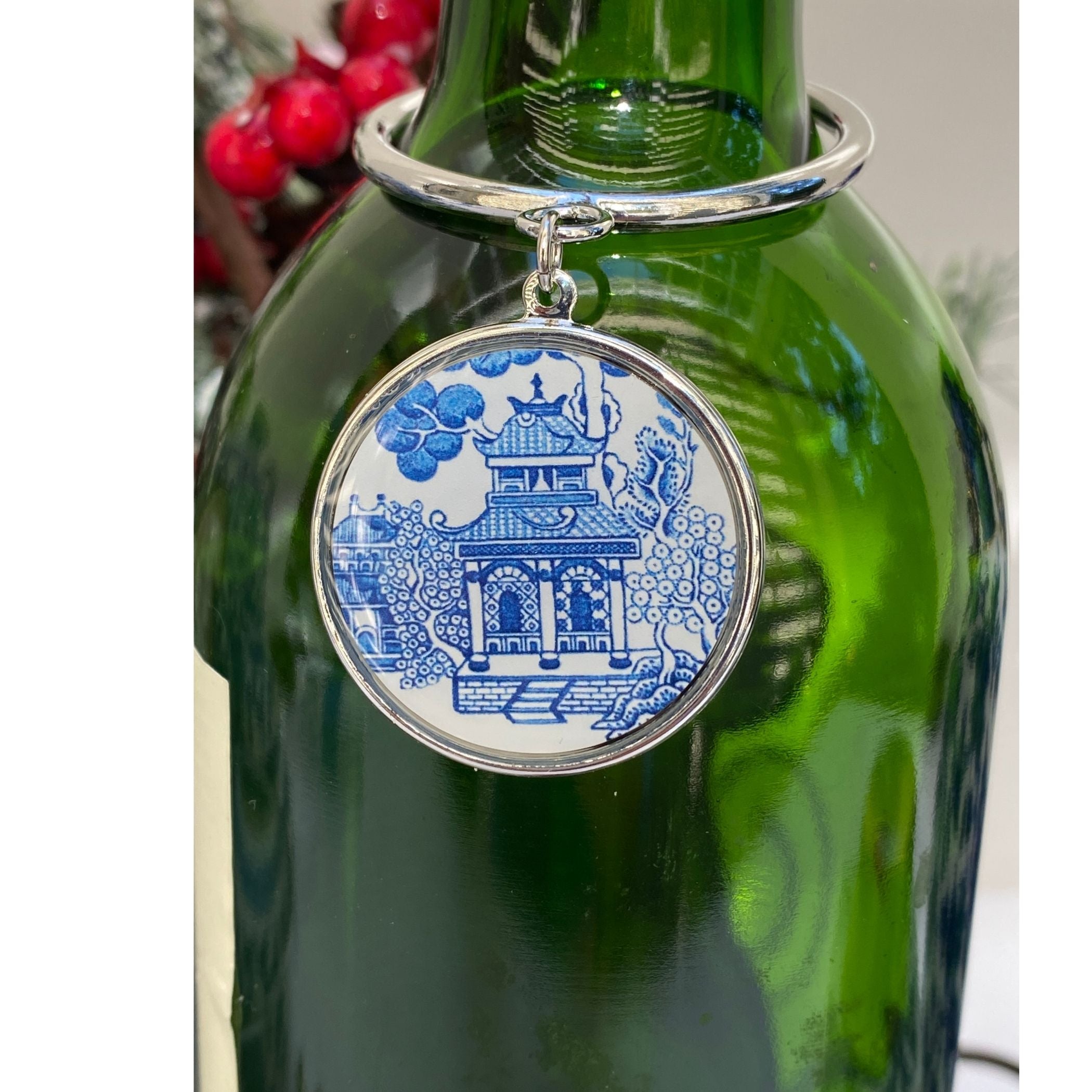 Bottle Decor Blue Chinoiserie