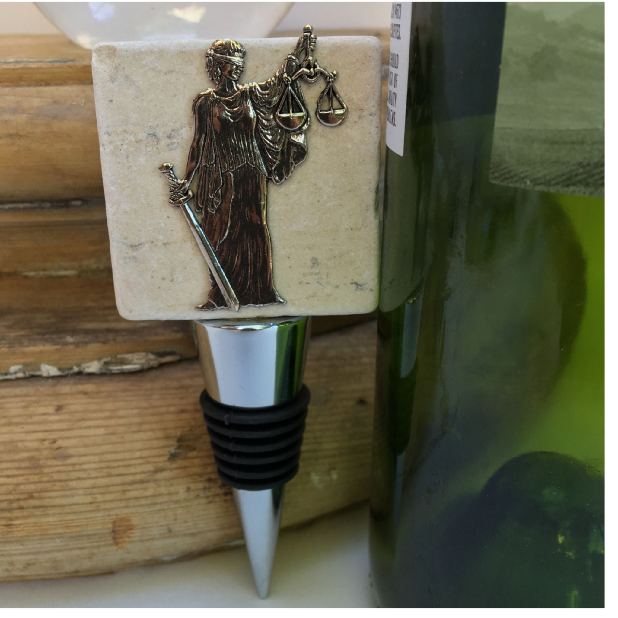 Classic Legacy gifts for lawyers include wine bottle stoppers, desk accessories, and home decor.