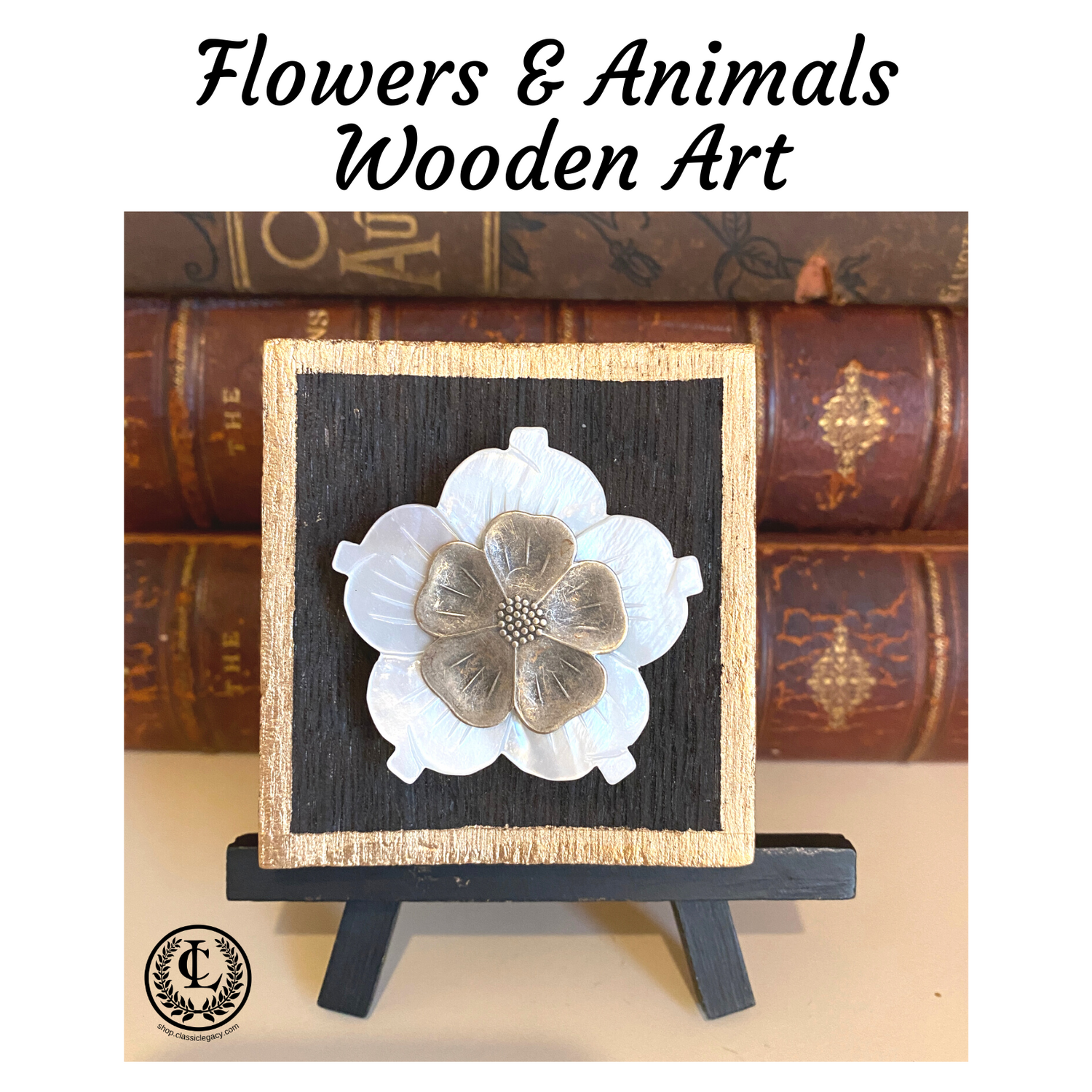 Animals and Flowers, Wooden Art