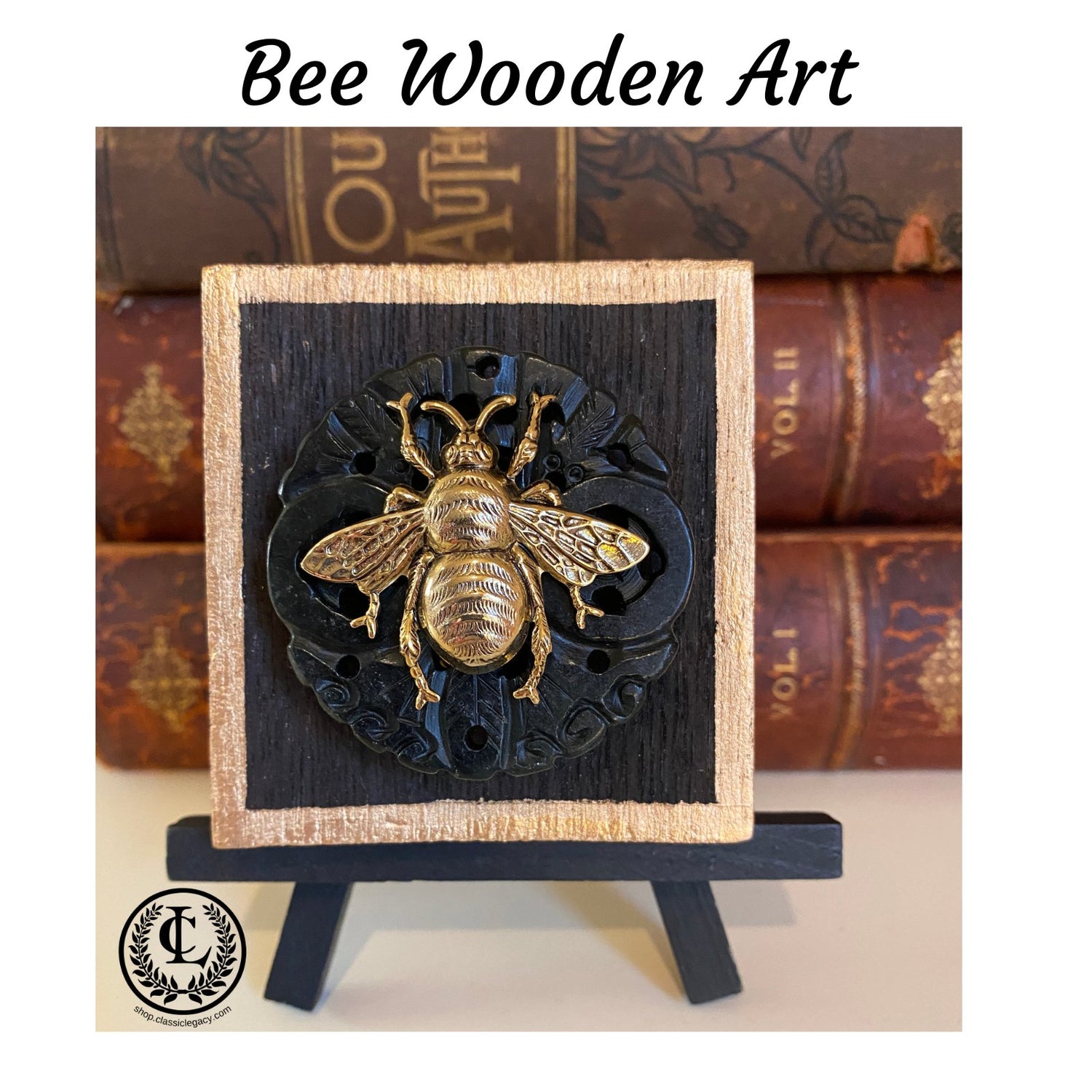 Bee Art on Wood