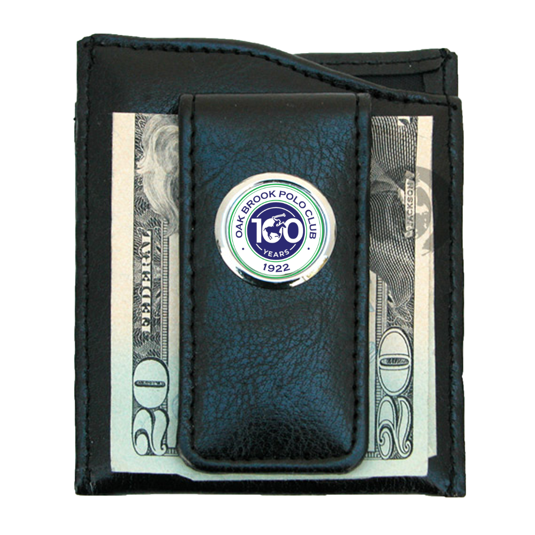 Personalized Money Clip | Black Faux Leather