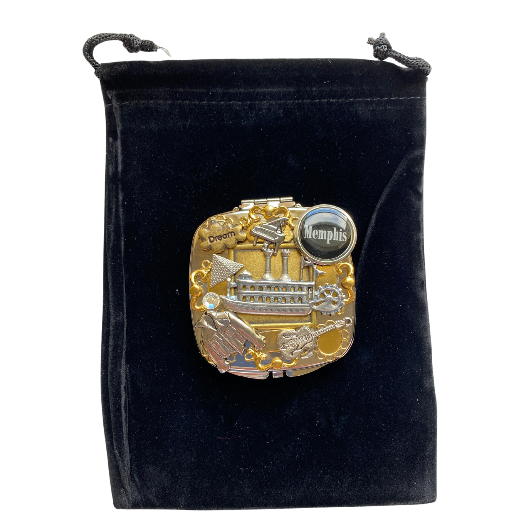 Memphis Collage Purse Mirror