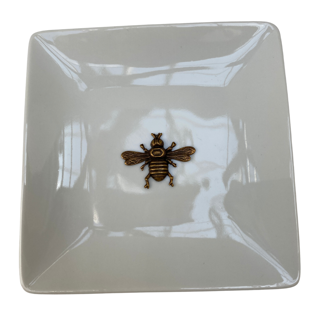 Bee Trinket Tray, Antique Gold Bee  Gift for Bee Lover – Classic Legacy