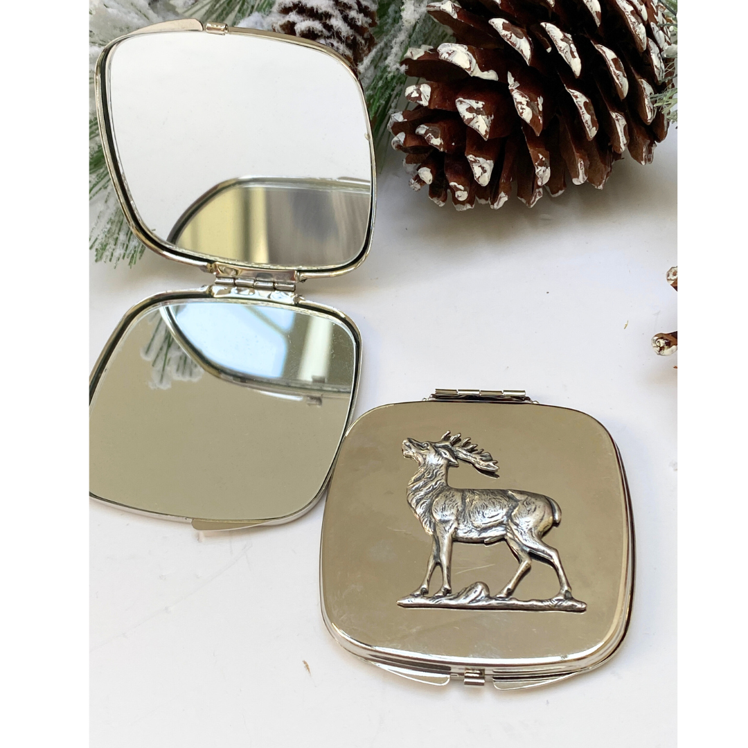 Stag Deer Theme Purse Mirror