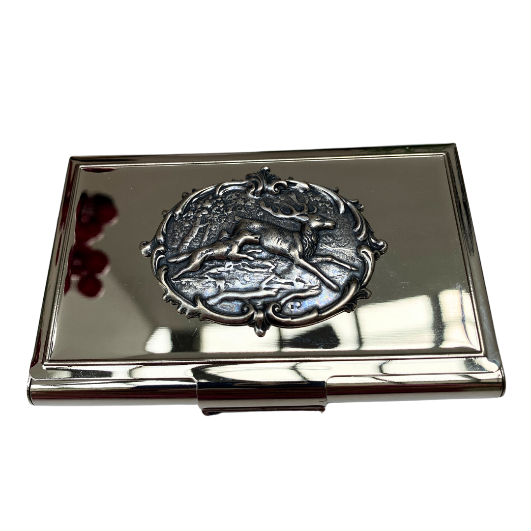 Stag Deer and Hound Business Card Holder