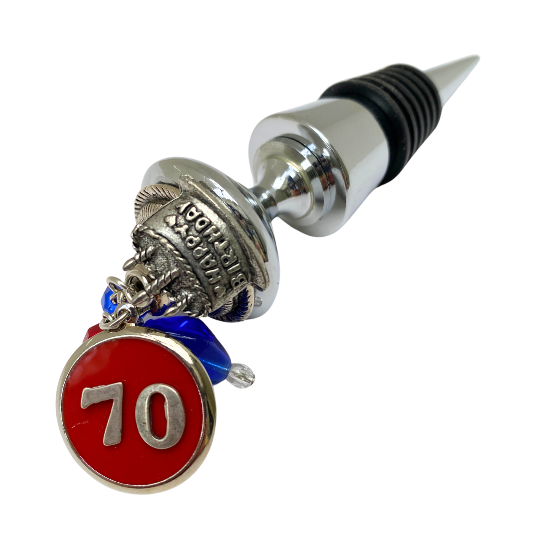 70th Birthday Gift | Bottle Stopper