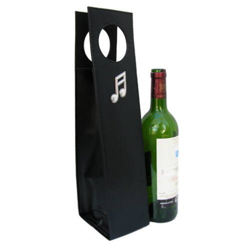 Music Theme Black Wine Carrier