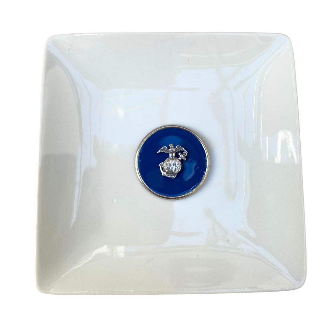 Trinket Tray | Marine Corp Medallion