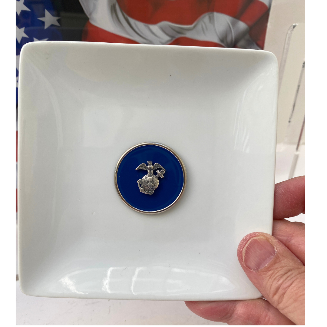 Trinket Tray | Marine Corp Medallion