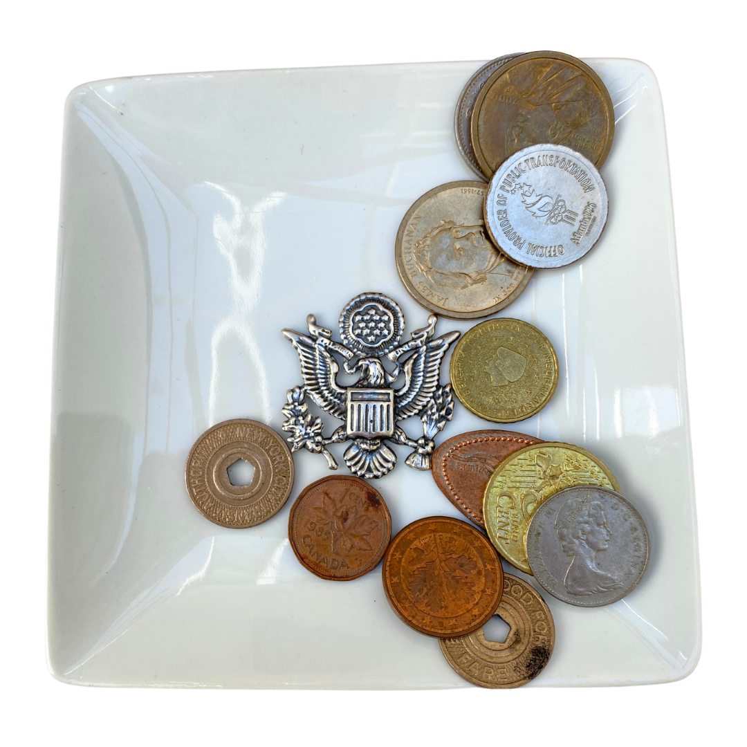 Trinket Tray | Silver USA Great Seal Medallion