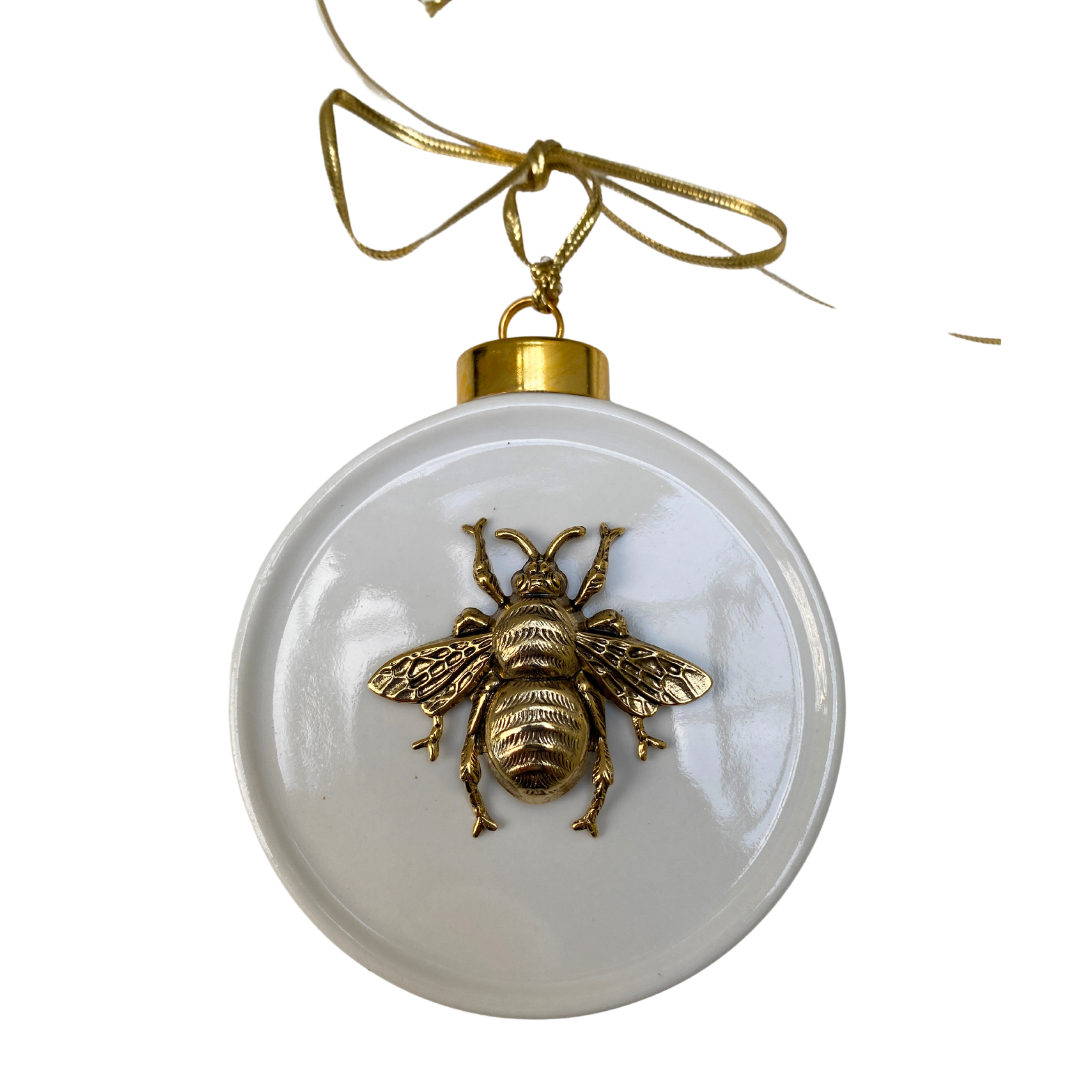 Gold Bee Christmas Ornament | Christmas gift for Bee Lover
