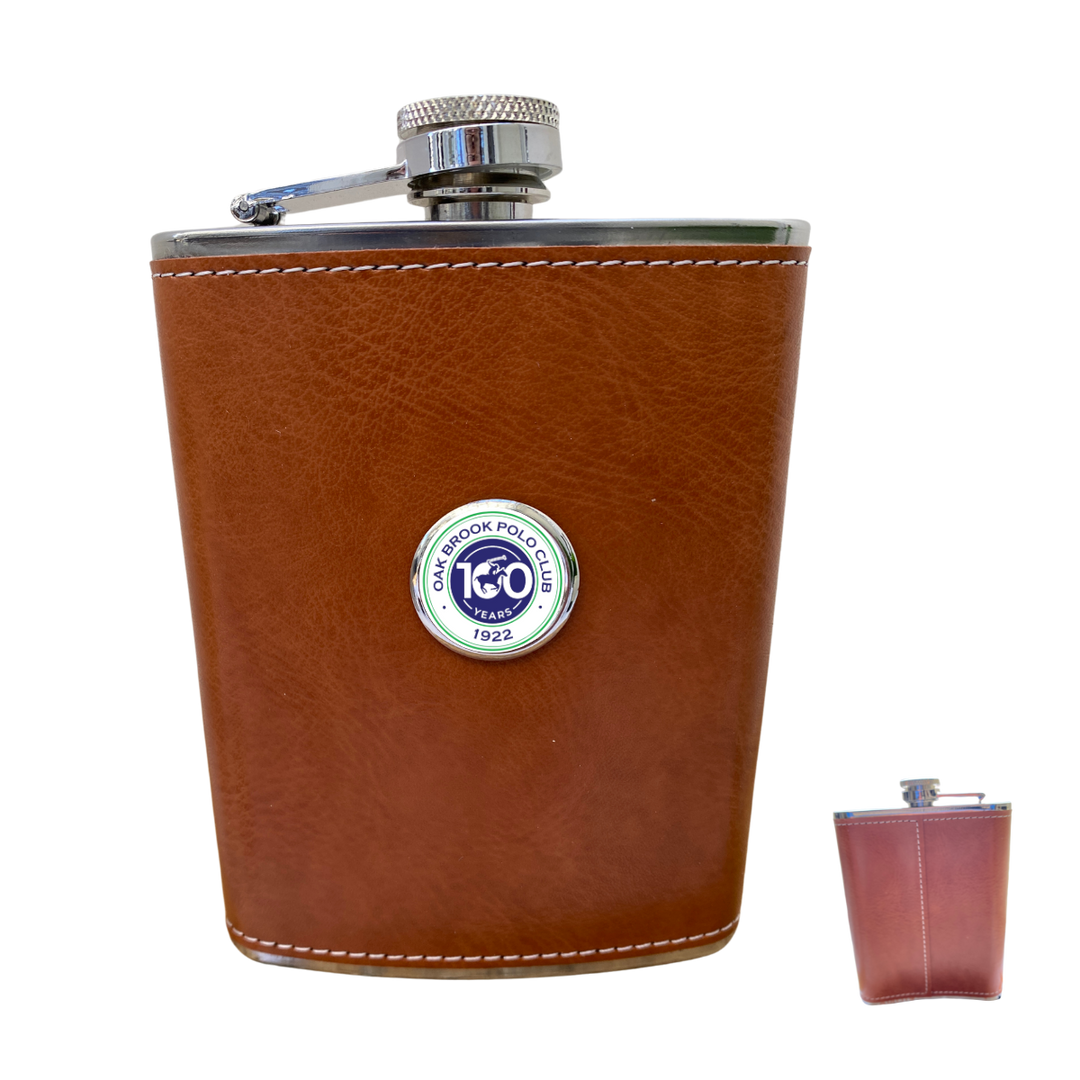 Custom Leather Flask with Your Logo