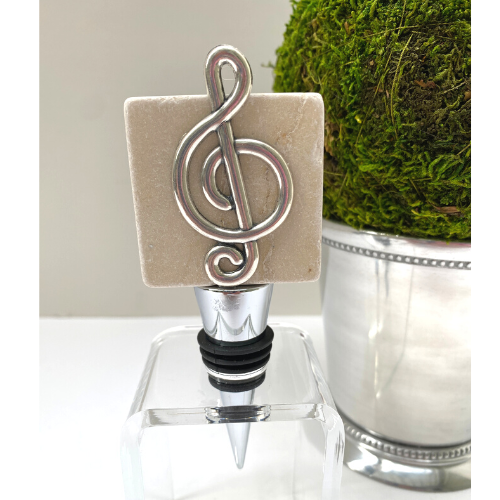 Treble Clef Bottle Stopper | Gift for Music Lover