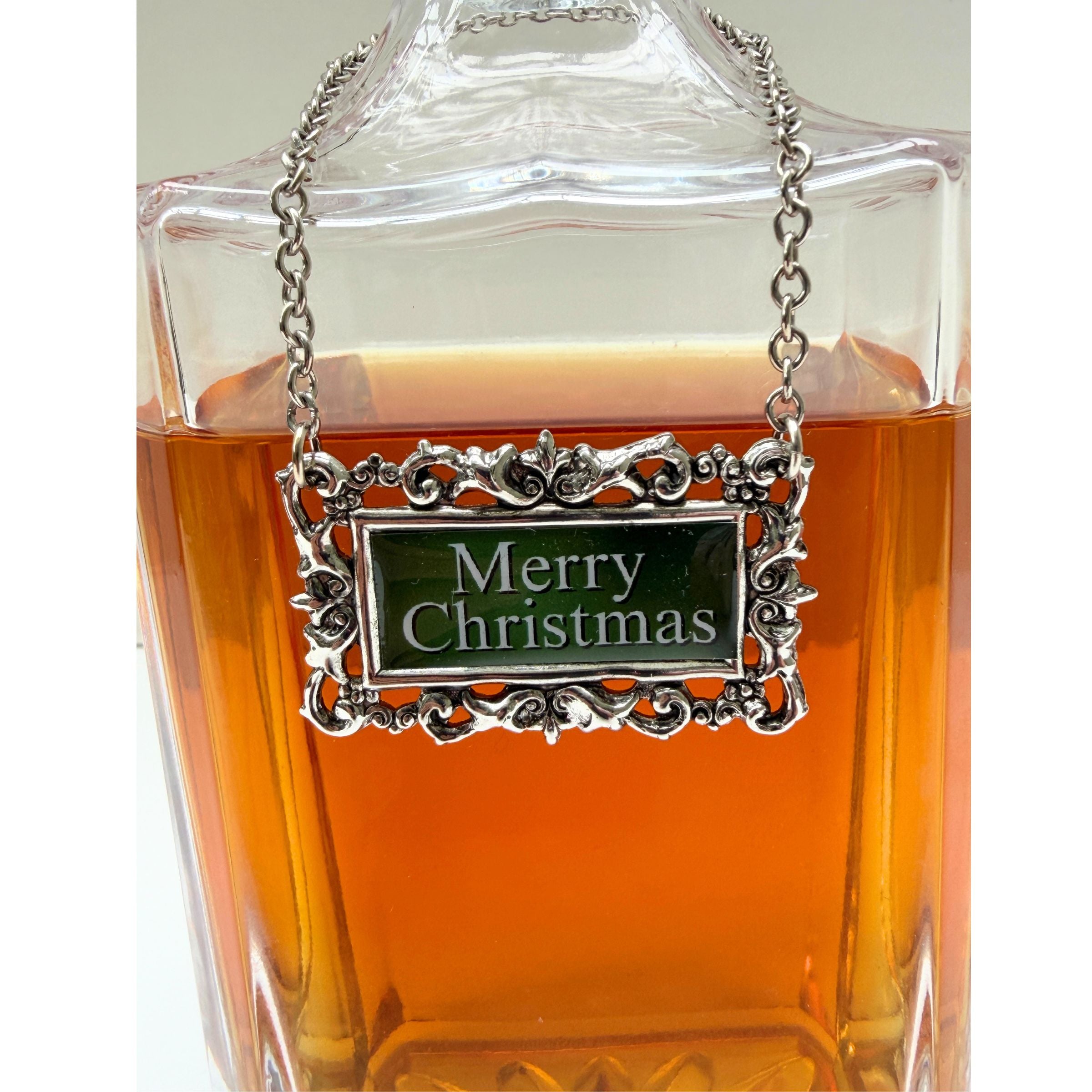 Merry Christmas Decanter Label Marker | Handcrafted