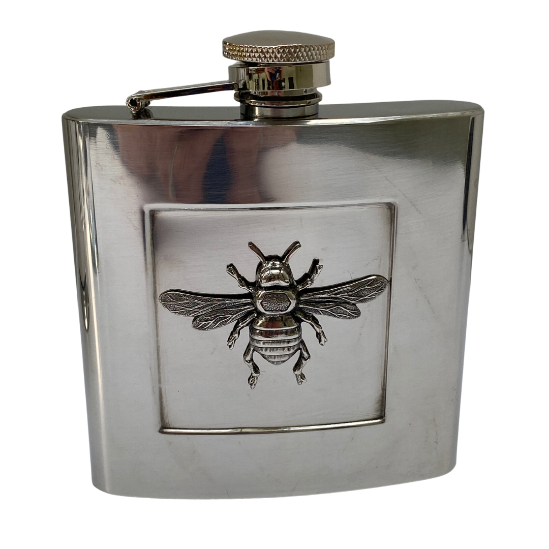 Silver Bee Flask | Gift for Bee Lover