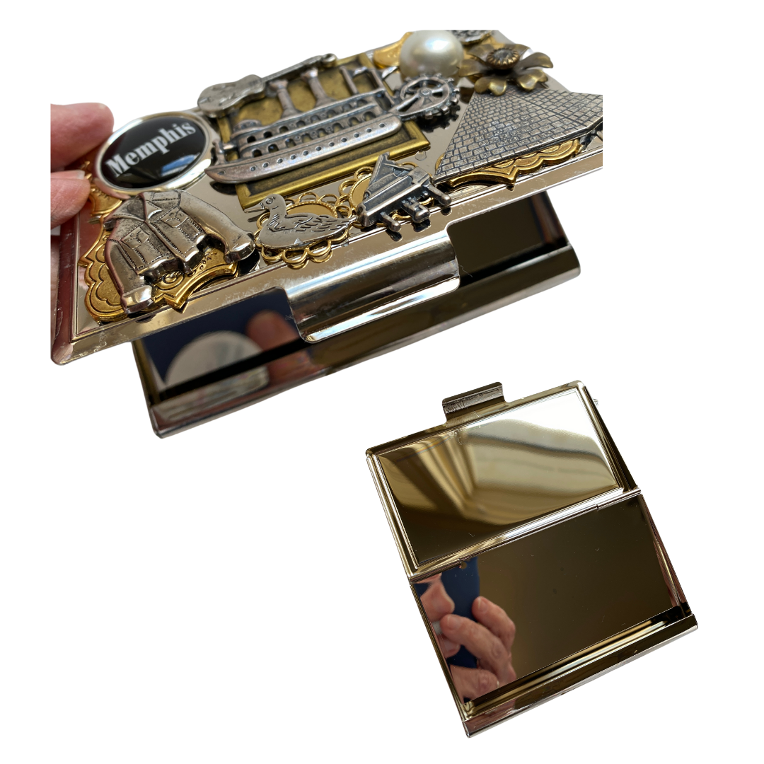 Memphis Collage Business Card Holder