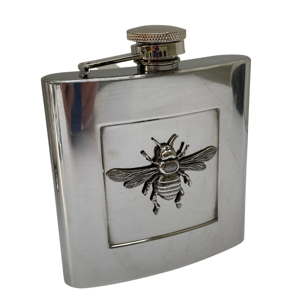 Silver Bee Flask | Gift for Bee Lover