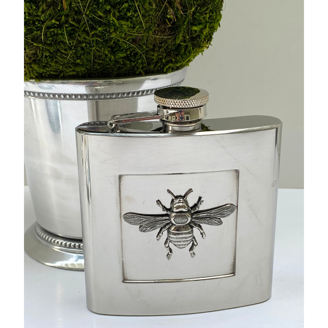 Silver Bee Flask | Gift for Bee Lover