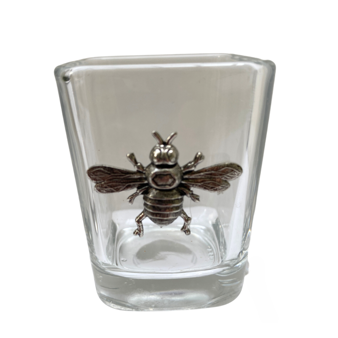 Silver Bee Shot Glass | Gift for Bee Lover