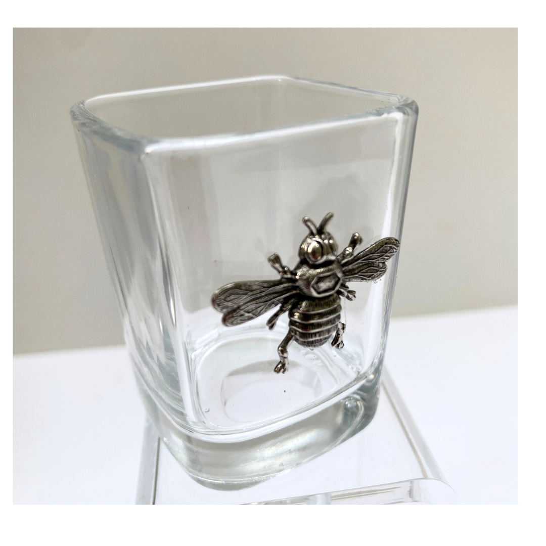 Silver Bee Shot Glass | Gift for Bee Lover