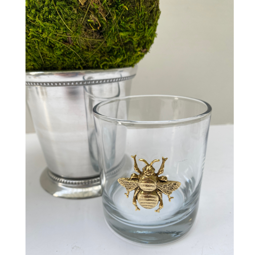 Gold Bee Bourbon Glass | Bee Lover Gift