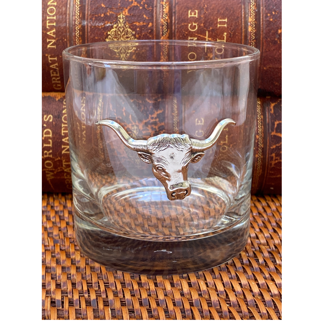 Longhorn Bourbon Glass | Double Old Fashion Longhorn Glass