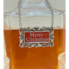 Close Up View of Merry Christmas Decanter Marker Red