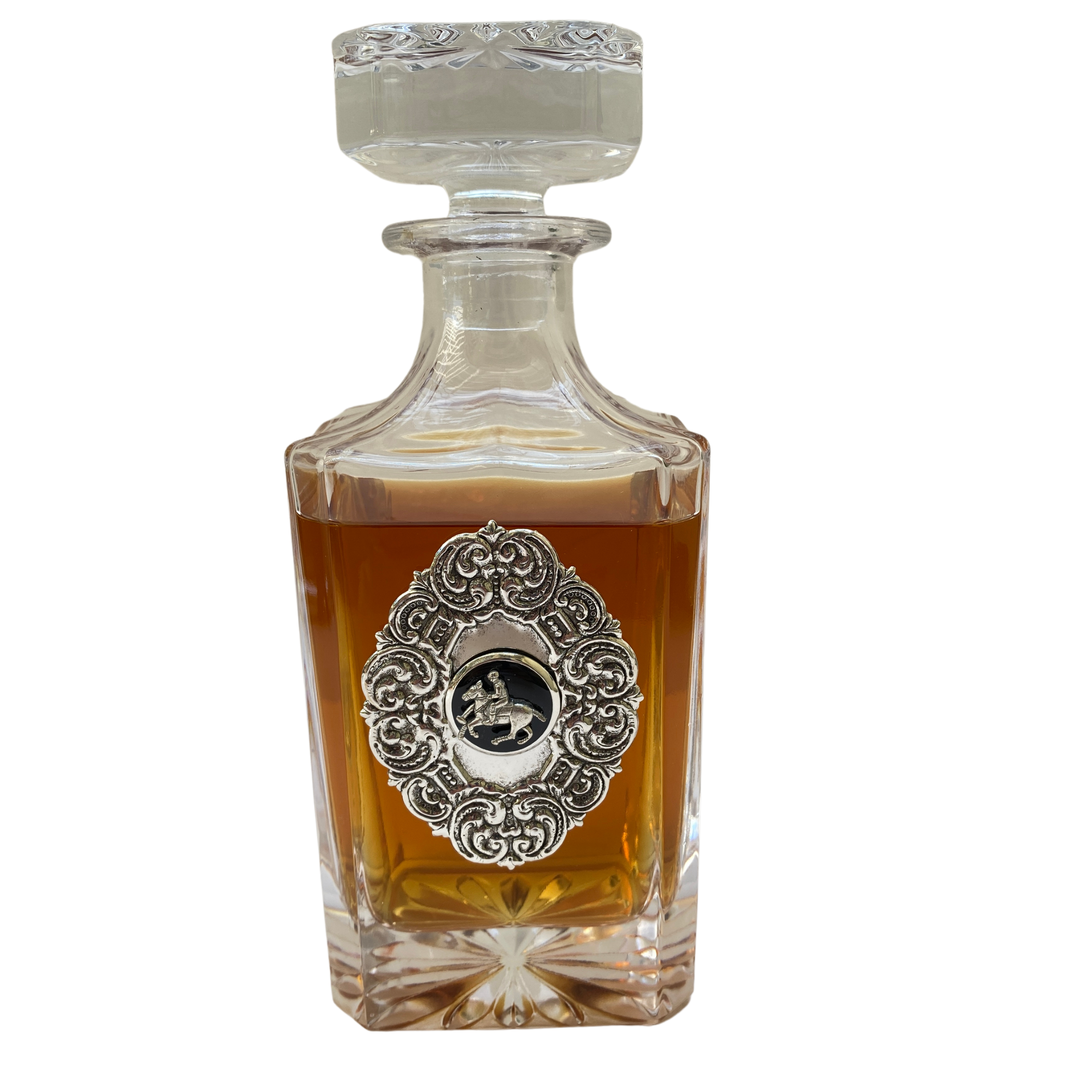 Crystal Decanter Polo Theme for Equestrian Horse Events