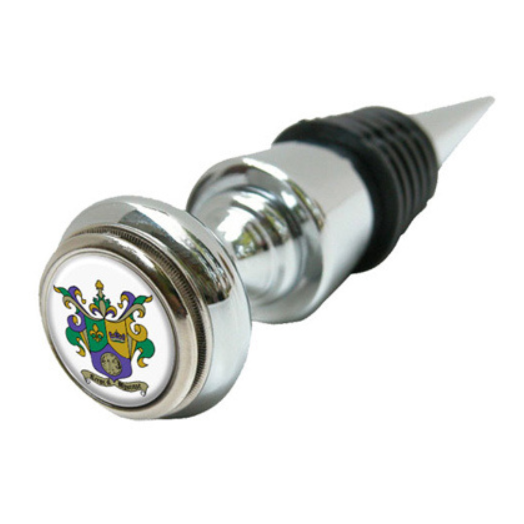 Bottle Stopper with Krewe Logo for Mardi Gras