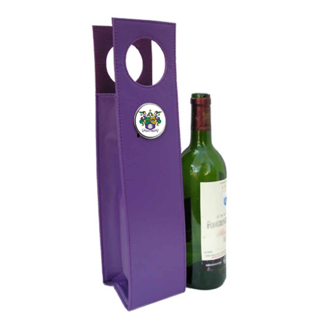 Custom Wine Carrier with Mardi Gras Krewe Logo